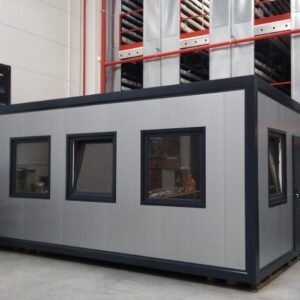 Bürocontainer 18 m² – gedämmt und ausgestattet