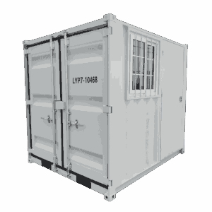 Weißer 12-Fuß-Standard-Seecontainer