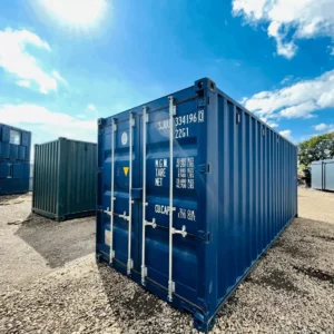 Gebrauchter blauer 20-Fuß-Seecontainer